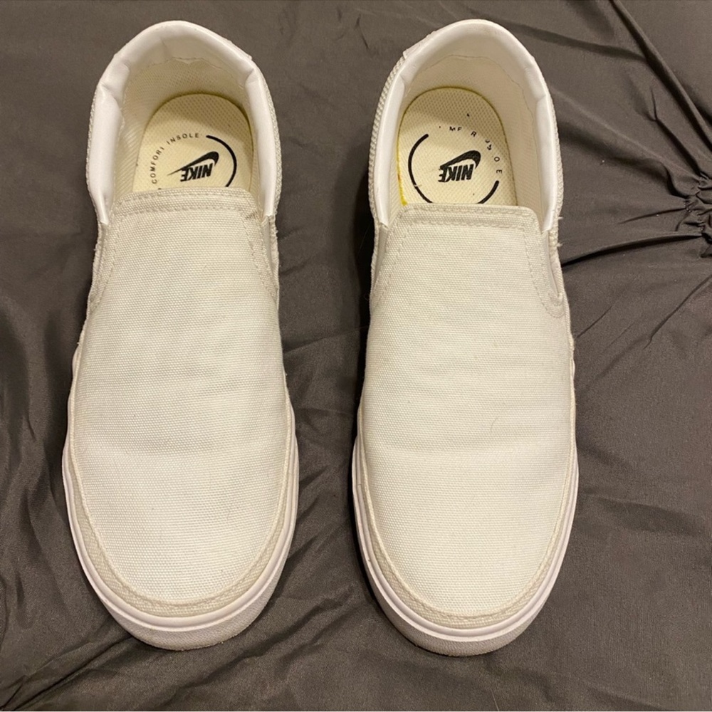 Nike Women's White Slip-On Sneakers